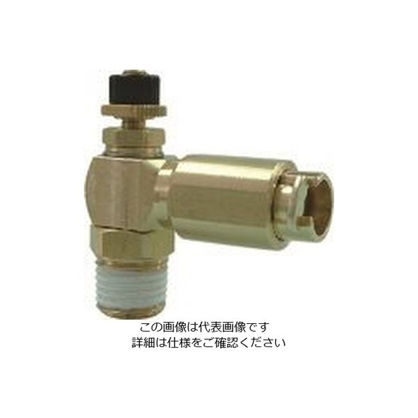 千代田通商 チヨダ Hタイプスピードコントローラαメーターイン6mm・R1/4 C6-02SCH-I 1個 808-2550（直送品）