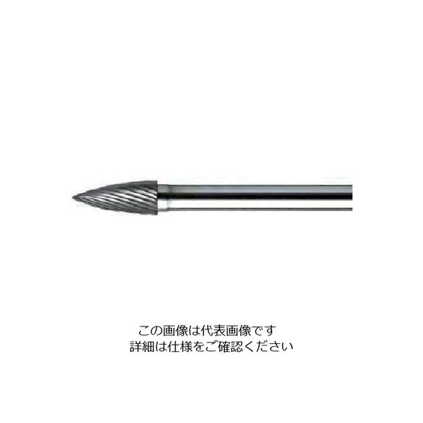 ムラキ MRA 超硬バー Cスパイラルシリーズ 形状:トンガリ(スパイラルカット) CB4C102S 1本 523-0403（直送品）