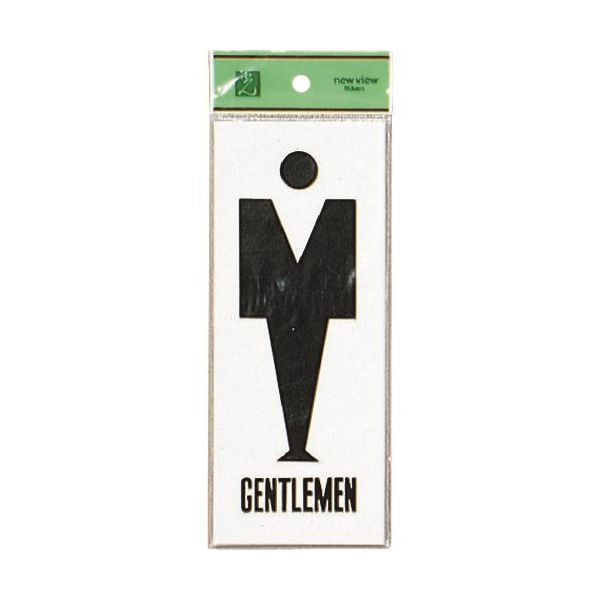 光 サインプレート GENTLEMEN UP280A-1 1セット(5枚) 225-5469（直送品）