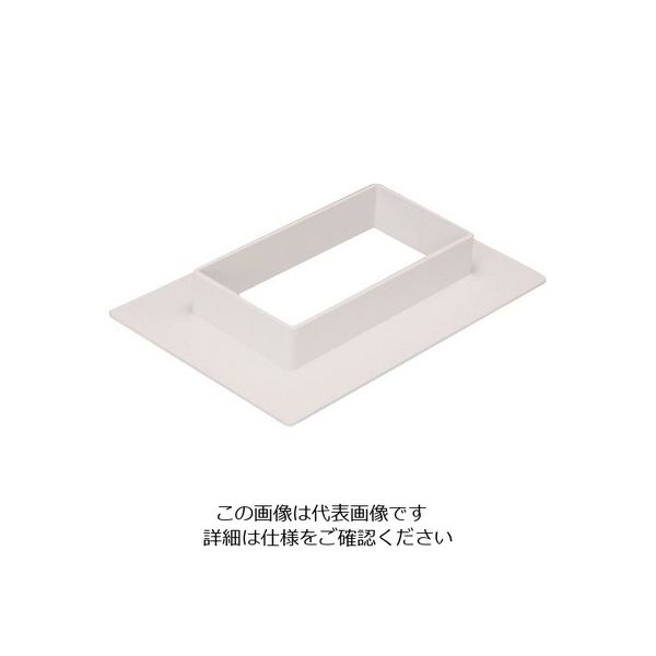 マサル工業 マサル エムケーダクト付属品 フランジ 6号150型 ホワイト MDF6152 1個 129-8652（直送品）