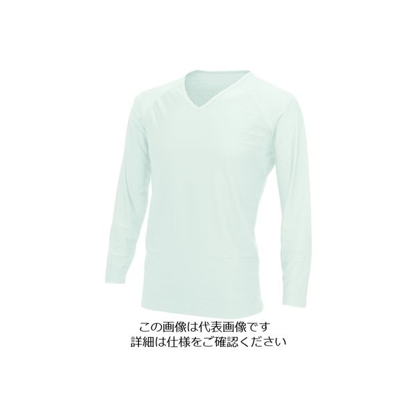 リベルタ 20_FTW_長袖Vネック/WHT(XL) FTW-25153503 1着 206-5221（直送品）