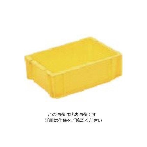 岐阜プラスチック工業 RISU ボックス型コンテナ 235462 ST型コンテナーSTー4 黄 ST-4 Y 1個 868-7154（直送品）