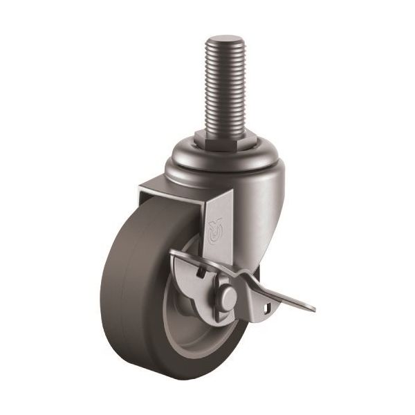 ユーエイ ねじ込み式キャスター自在車S付50径エラストマー車輪 SUS-ST-50ELS