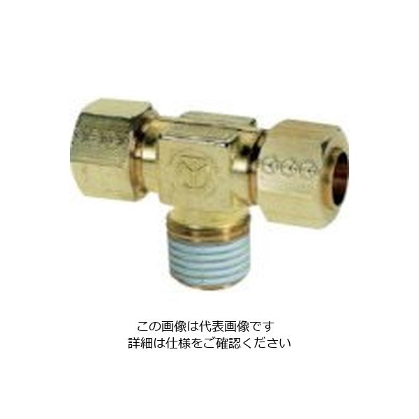 千代田通商 チヨダ スリーブコネクターチーズ 8mm・R3/8 YTA-8-03 1個 808-3157（直送品）