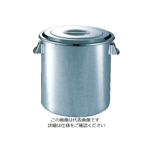 スギコ産業 スギコ ステンレスキッチンポット蓋付 240x240 11L 手付 SH-4624 1個 500-6511（直送品）