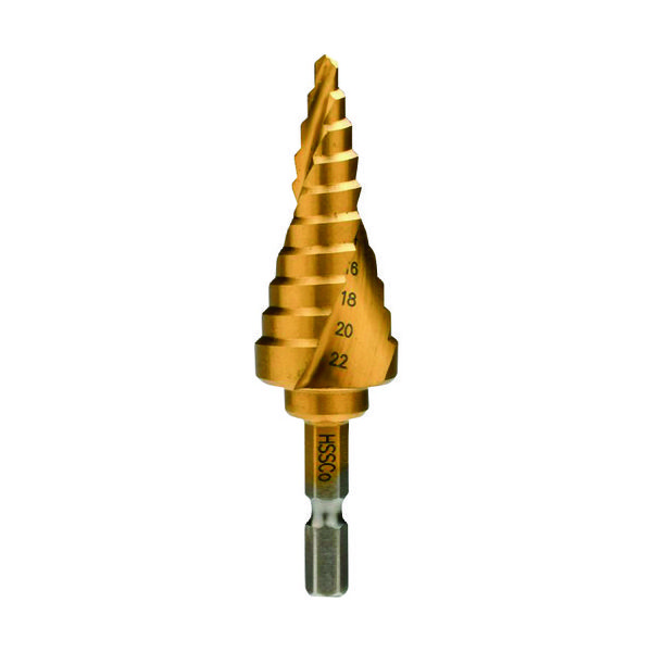 工機ホールディングス HiKOKI 段付きドリル 4~22mm 0037-4480 1本 206-3708（直送品）