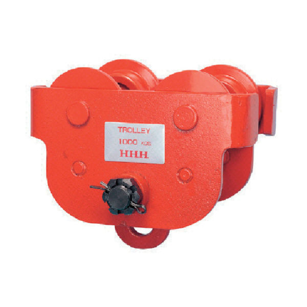 スリーエッチ HHH プレントロリー 0.5t ビーム巾75、100、125用 PT0.5TON 1台 808-7209（直送品）