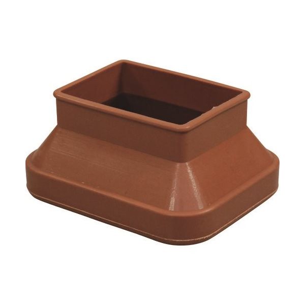 光 フリーサイズゴム脚キャップバラ 茶 長角35×50~52×65mm B-F55-6501 1セット(100個) 216-2242（直送品）