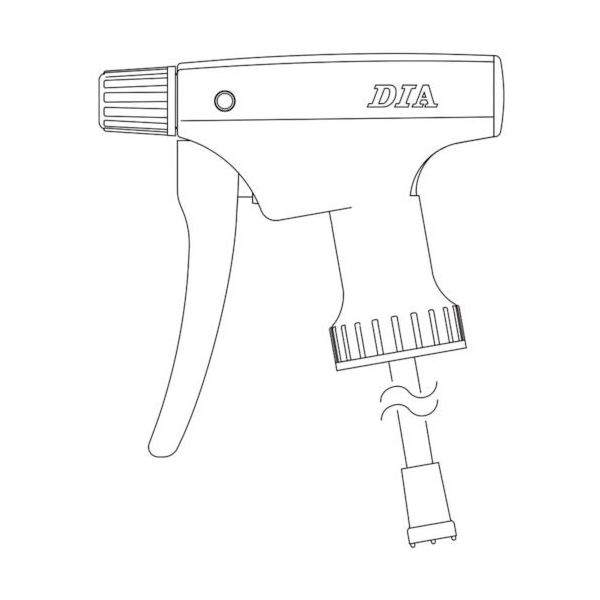 フルプラ FURUPLA 部品No.277Y ピストル本体セット イエロー(#500用) 277-Y 1個 811-5326（直送品）