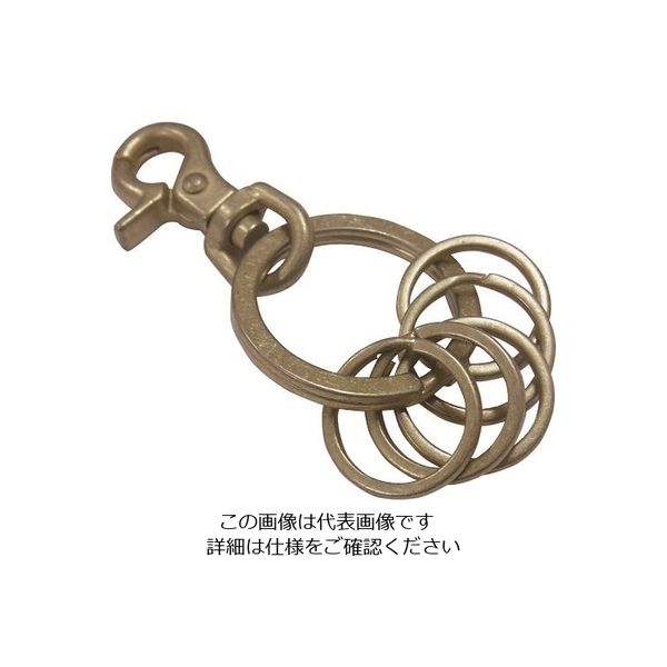 ニッサチェイン キーホルダー5連A ゴールド NO.127 1セット(5個) 127-3986（直送品）