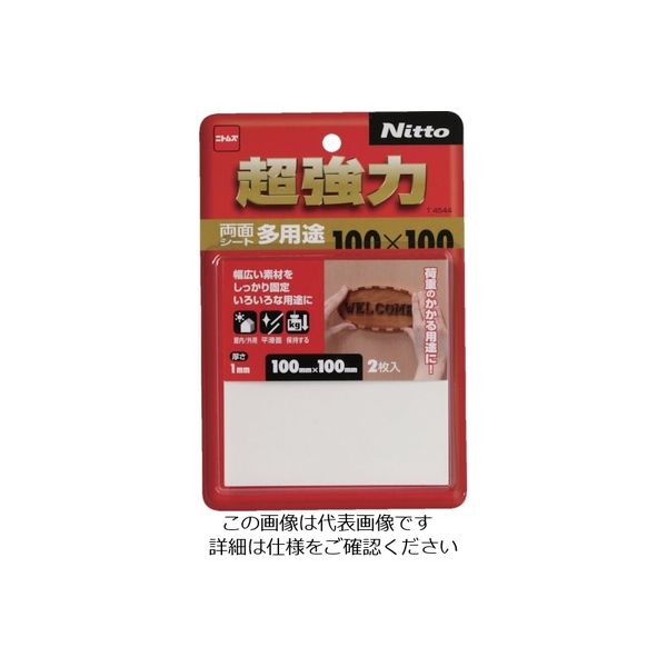 ニトムズ 超強力両面テープ多用途100×100 T4544 1セット(200枚:2枚×100巻) 814-7562（直送品）