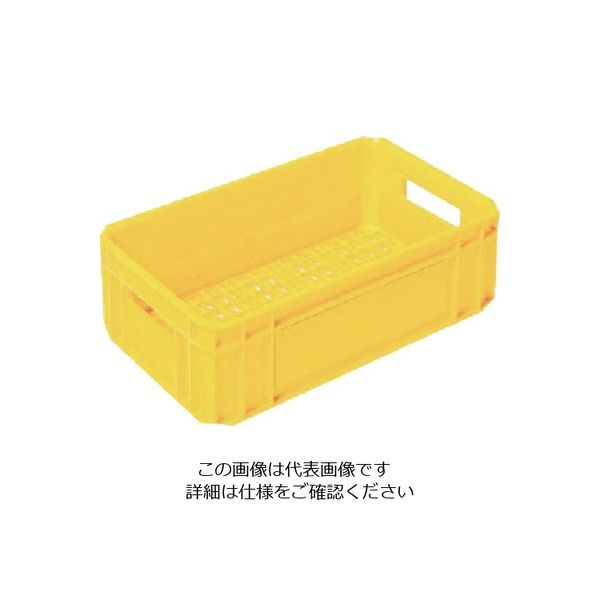 三菱ケミカル ヒシ 乳業用コンテナ 黄 MM-45 Y 1個 106-0444（直送品）