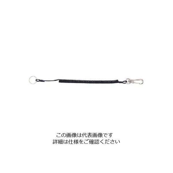 オーエッチ工業 OH 落下防止コード トラック用ロングキーホルダー ブラック TRH-L B 1本 808-0830（直送品）