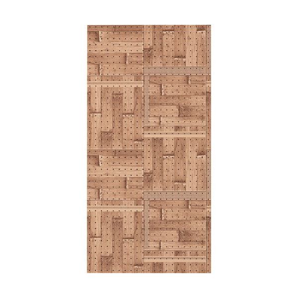 光 木目調パンチングボード ブロックウッド PGIBD105-1 1セット(5枚) 152-0329（直送品）