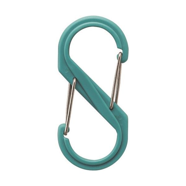 アイテック 光 S型カラビナ 大 ターコイズ B-KRSA88-7 1セット(5個) 112-8066（直送品）