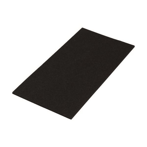 光 硬質フェルトバラ ブラック 70×140mm B-PQ7141 1セット(100個) 215-4246（直送品）