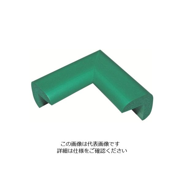 カーボーイ 安心クッション コーナー用 細 油面接着仕様 グリーン AC-68YS 1個 854-7873（直送品）