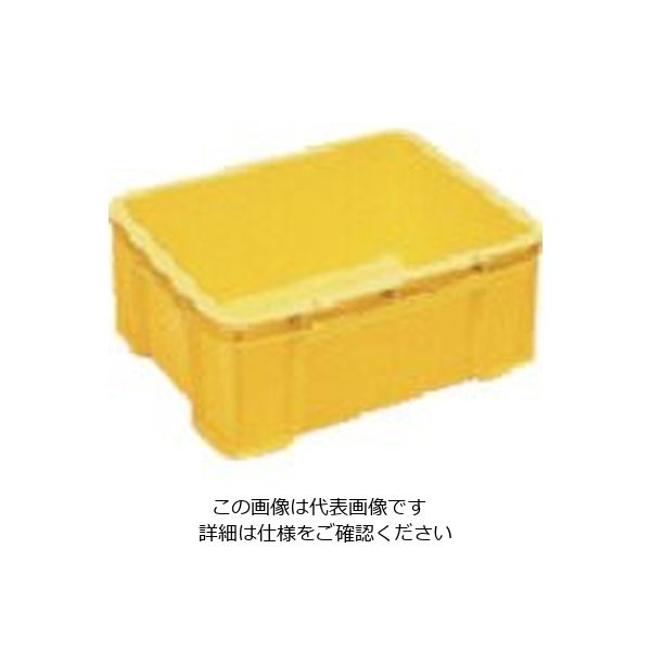 岐阜プラスチック工業 RISU ボックス型コンテナ 236353 ST型コンテナーSTー27C 黄 ST-27C Y 1個 868-7153（直送品）