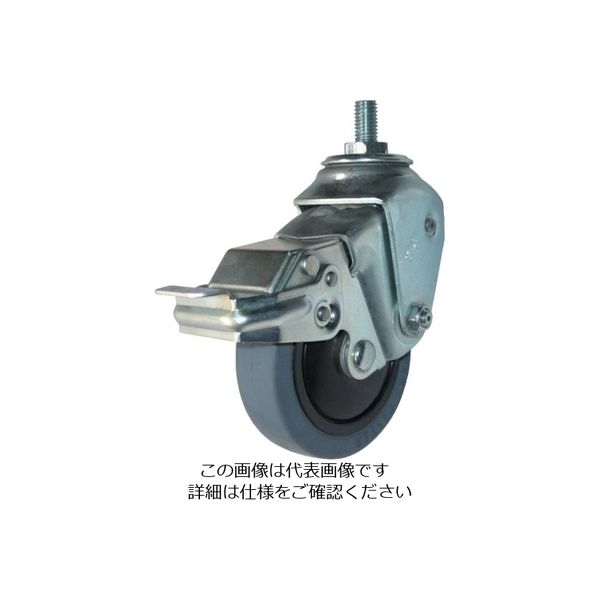 ハンマーキャスター ハンマー ステンレスクッションEねじ込みM12SPゴム125mm線径2.8 935SEA-FR125S328 1個（直送品）