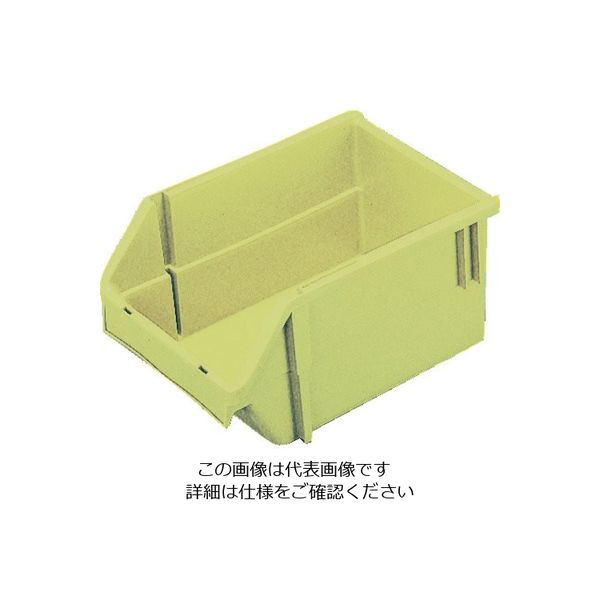 三菱ケミカル ヒシ T型コンテナ(ネスティングタイプ) W132×D200×H90 黄緑 T-2 YG 1セット(12個) 501-0659（直送品）