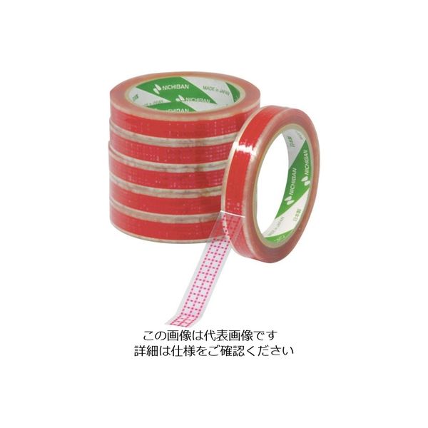 ニチバン サラダカップ固定用テープ 赤 SCR18 18mmX50m SCR-18 1セット(100巻) 102-0065（直送品）