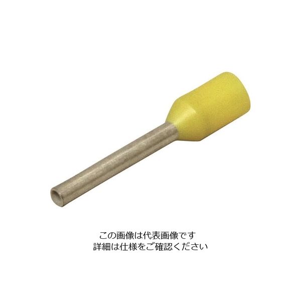 ニチフ端子工業 ニチフ フェルール(500pcs) NF 0.25-8-YEL 1パック(500個) 226-3779（直送品）