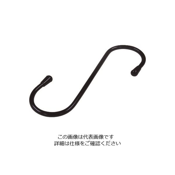 ニッサチェイン 抗菌ファミリーフック 300mm 黒 A-845K 1セット(5個:1個×5パック) 126-4530（直送品）