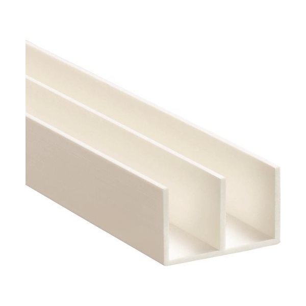 光 簡易内窓用フレーム&レール 上レール ホワイト 18×30.5×2100mm PTL3032 1セット(4本) 215-7502（直送品）