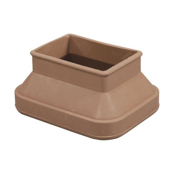 光 フリーサイズゴム脚キャップバラ ベージュ 長角35×50~52×65mm B-F55-6502 1セット(100個) 215-4255（直送品）