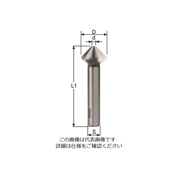 ノガ・ウォーターズ NOGA CJX型HSSCOノンコートカウンターシンク31mm90°3F CJX3112C 1本 209-1091（直送品）