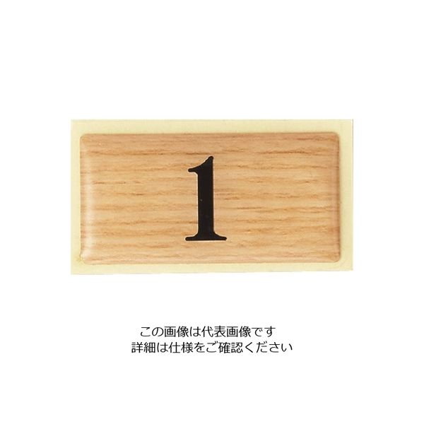 光 テーブルナンバー チーク BJ25-1 1枚 112-8057（直送品）