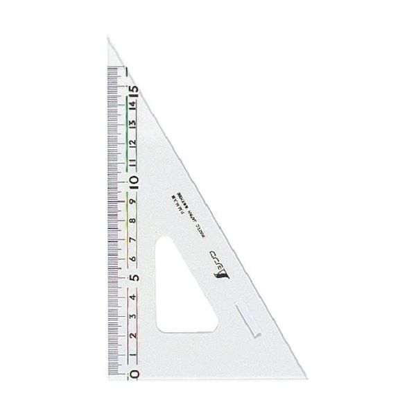 シンワ測定 シンワ 三角定規 18cm 2枚組 77066 1セット 816-4389（直送品）