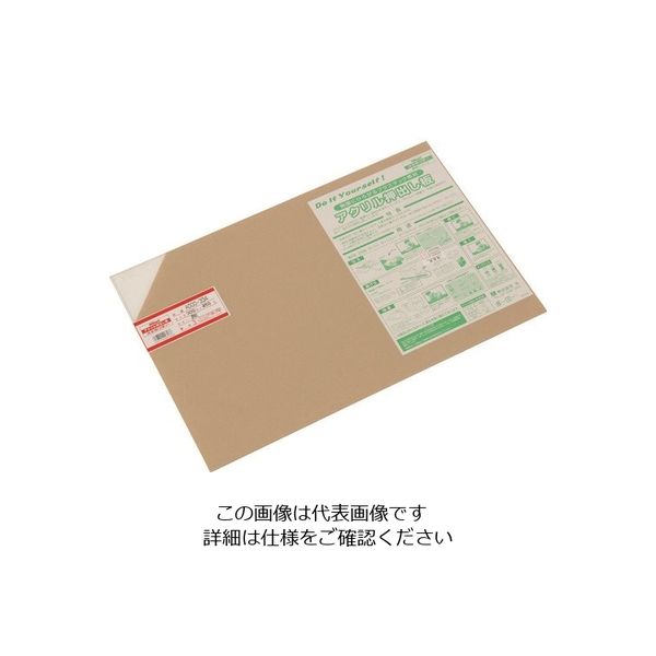 光 アクリル押出し板透明300×450×3mm A000-334 1セット(5枚) 224-7641（直送品）