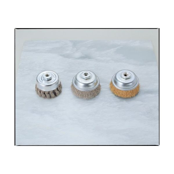 柳瀬 ヤナセ 鋼線メッキ線カップブラシ 50xM10xP1.5 鋼線メッキ BKMC-50 1個 812-3891（直送品）