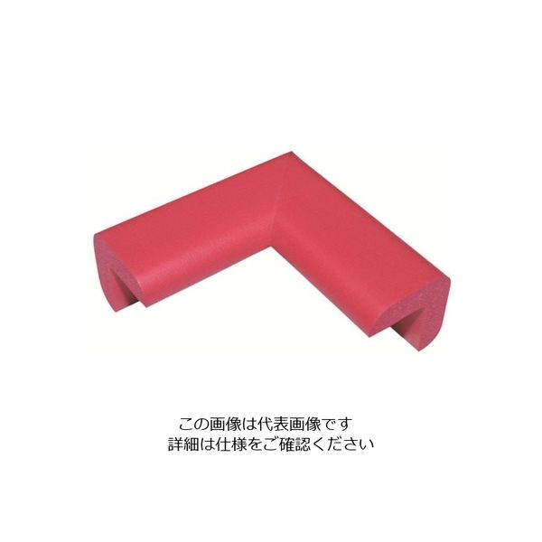 カーボーイ 安心クッション コーナー用 細 油面接着仕様 レッド AC-65YS 1個 854-7867（直送品）