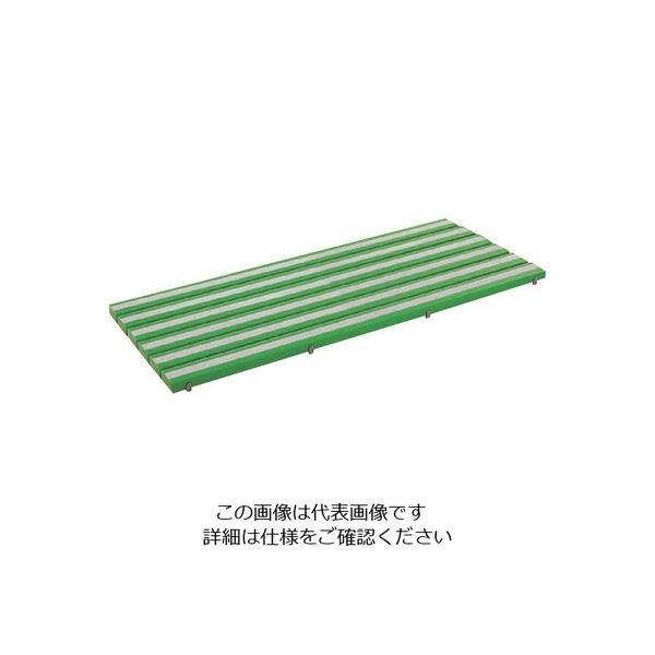 テラモト 抗菌滑り止め安全スノコ(お客様組立品)600×1200mm 緑 MR-098-343-1 1枚 119-8858（直送品）
