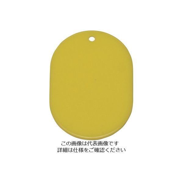 光 小判札 アクリル レモンイエロー KF36-3 1セット(50枚) 215-5873（直送品）