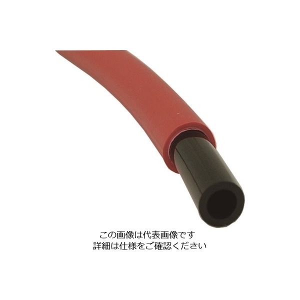 千代田通商 チヨダ エルフレックス スパッタ防止用二重管チューブ 8mm/100m 赤 LE-8 R 100M 1本 167-4680（直送品）