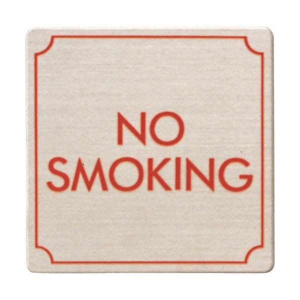 光 ステンレスサインプレート NO SMOKING FS893-15 1枚 224-7648（直送品）