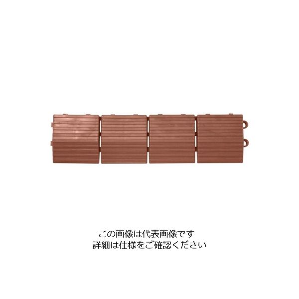 テラモト ナイロンブラッシュ中ふちオス茶 MR-003-593-4 1枚 855-1067（直送品）