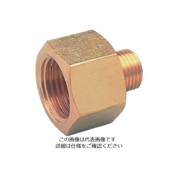 アソー ASOH 異径内外ソケット PT1/4外XPT1/2内(RoHS) NF-1024R 1個 195-3909（直送品）