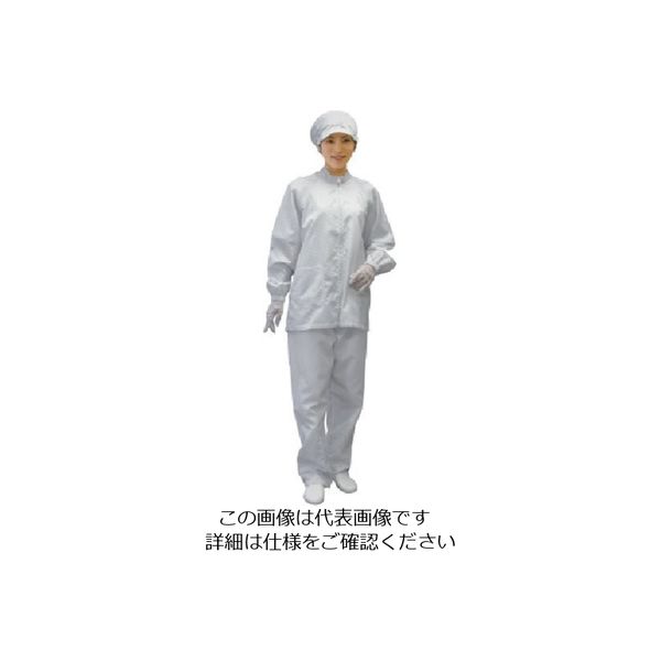 ブラストン ジャケット(右ポケット付)ー白ーL BSC-42500-W-L 1着 810-6268（直送品）