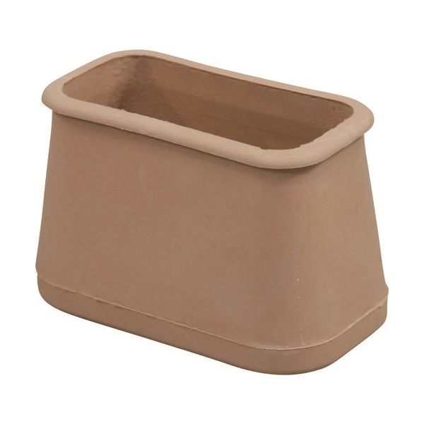 光 フェルト付フリーサイズ脚キャップバラ ベージュ 長角22×45~29×52mm B-FF-2952J 1セット(100個)（直送品）