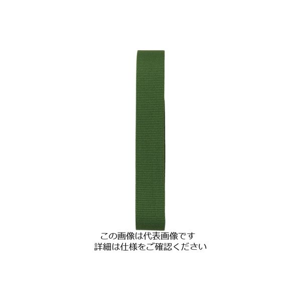 ユタカメイク ベルト 平ベルトアクリルカラー 巾30mm×3m グリーン AB-111 1個 113-0700（直送品）