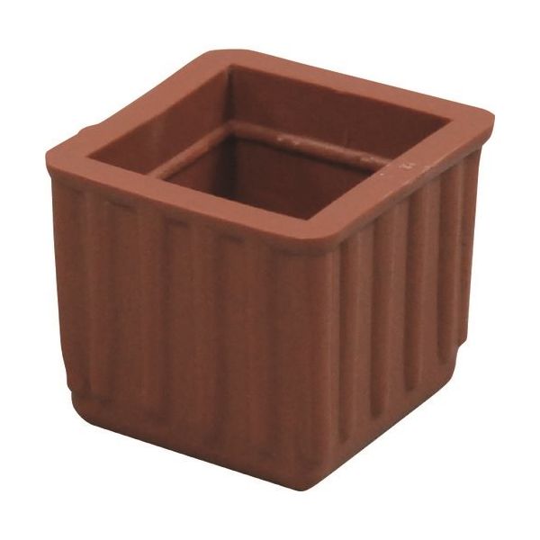 光 イス脚キャップバラ 茶角 21mm B-BE-4-213 1セット(200個) 215-4320（直送品）
