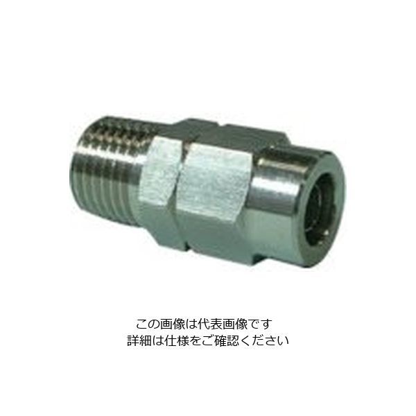 千代田通商 チヨダ SUS316メイルコネクタ 8mm・R3/8 HS-8-03M 1個 808-3002（直送品）