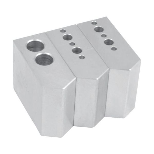 アーム産業 ARM 北川エアチャック用アルミ生爪ALKPC4H38 ALKPC4H38 1セット(3個) 837-7364（直送品）