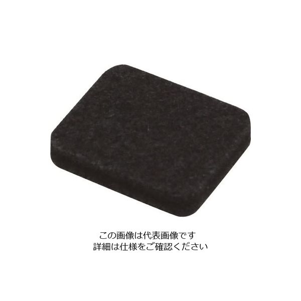 光 硬質フェルトバラ ブラック29×25mm B-PQ2925-1 1セット(400個) 215-7463（直送品）