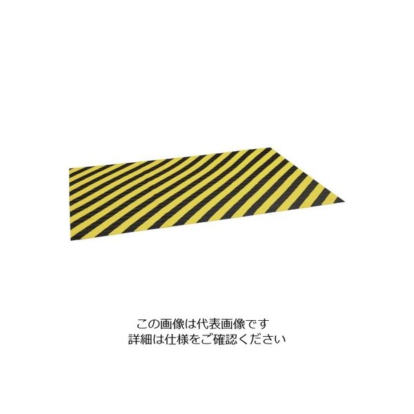 カーボーイ ジャバラマットスリム 大 ブラック/イエロー JM27 1枚 822-9565（直送品）