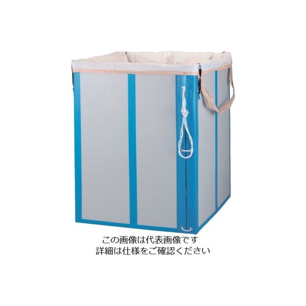 岐阜プラスチック工業 リス フレキシブルコンテナースタンドA蓋無830×830×1100 FLE-CON STANDA FNASI 1個（直送品）